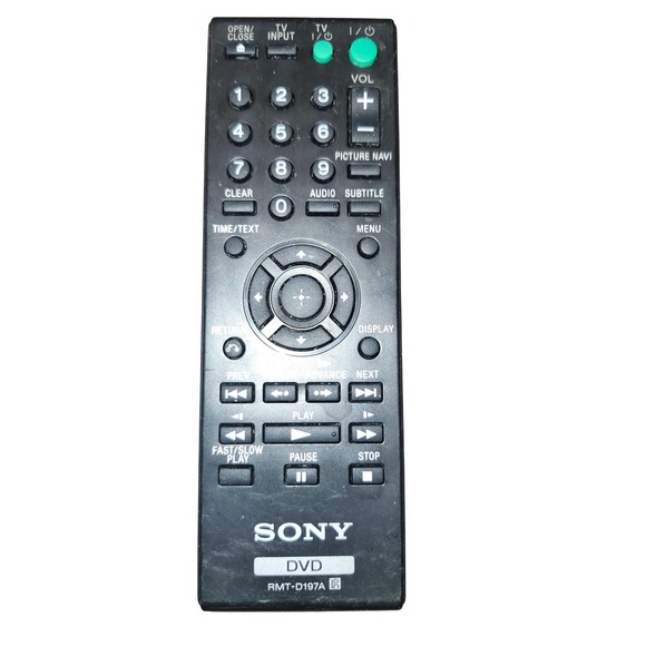Sony DVD Remote Control RMT-D197A Tested Genuine Replacement‎ Controller - Picture 1 of 4